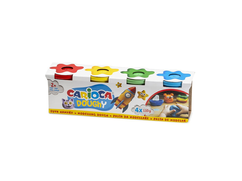 CARIOCA 4 RENK OYUN HAMURU 4x120 GR 42178