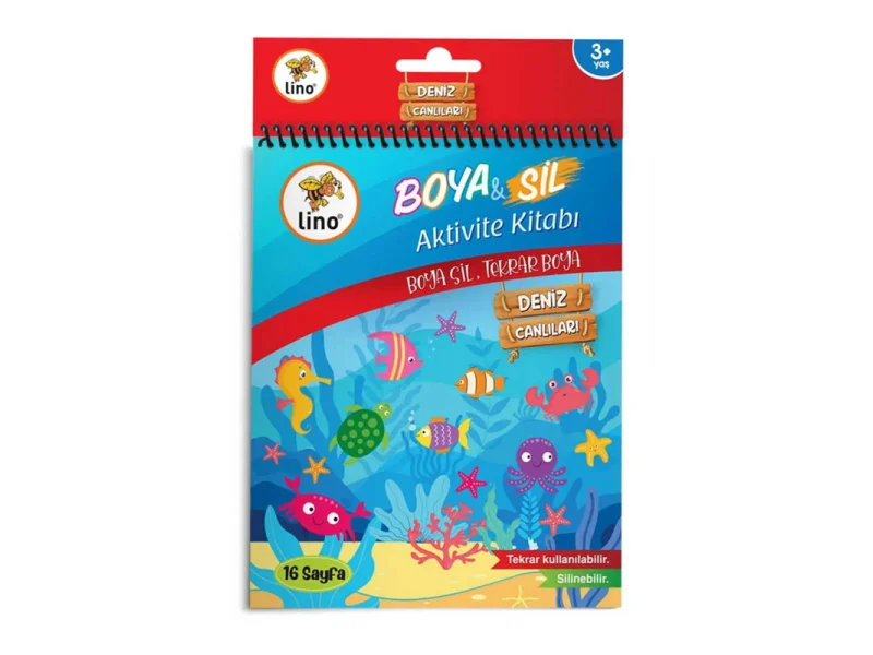 LINO BS-1002 BOYA SİL BOYAMA KİTABI DENİZALTI LINO BS-1002 BOYA SİL BOYAMA KİTABI DENİZALTI