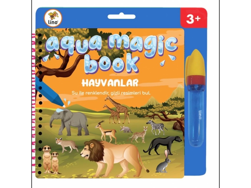 LINO TFL-1008 AQUA MAGIC BOOK HAYVANLAR SİHİRLİ BOYAMA KİTABI LINO TFL-1008 AQUA MAGIC BOOK HAYVANLAR SİHİRLİ BOYAMA KİTABI