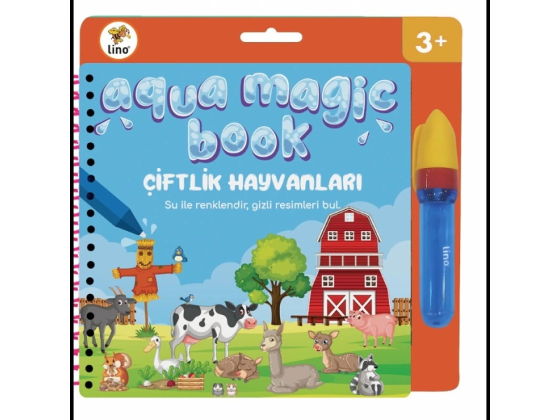 LINO TFL-1007 AQUA MAGIC BOOK ÇİFTLİK SİHİRLİ BOYAMA KİTABI LINO TFL-1007 AQUA MAGIC BOOK ÇİFTLİK SİHİRLİ BOYAMA KİTABI