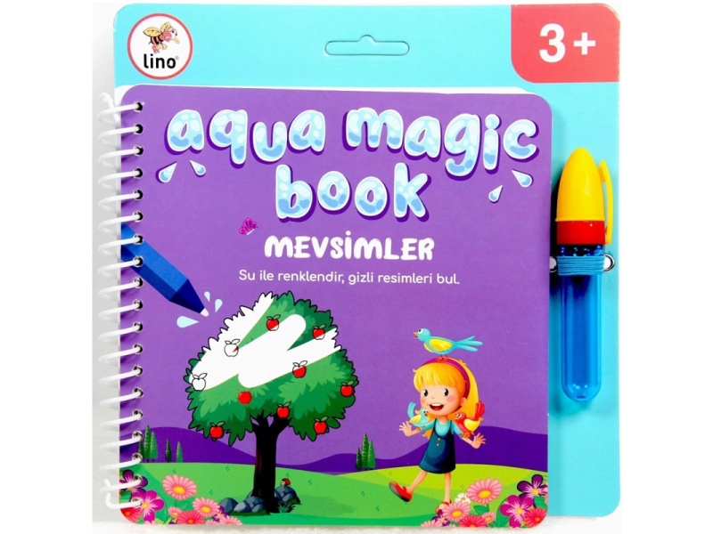 LINO TFL-1005 AQUA MAGIC BOOK MEVSİMLER SİHİRLİ BOYAMA KİTABI LINO TFL-1005 AQUA MAGIC BOOK MEVSİMLER SİHİRLİ BOYAMA KİTABI