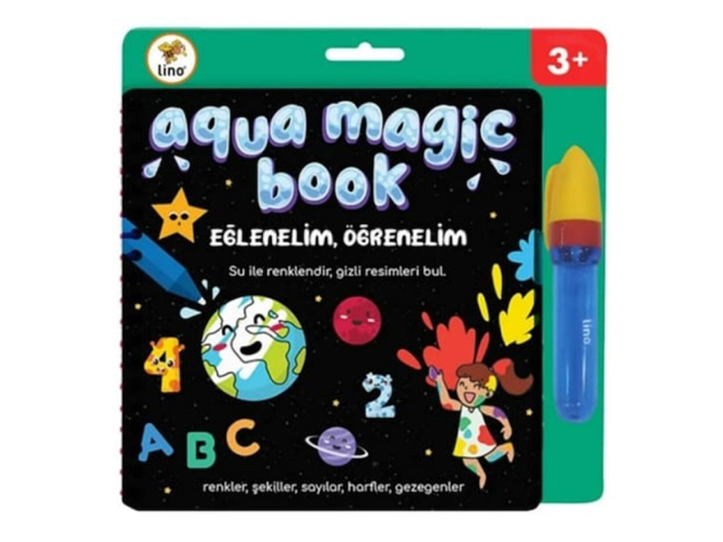 LINO TFL-1004 AQUA MAGIC BOOK EĞLENELİM ÖĞRENELİM SİHİRLİ BOYAMA KİTABI