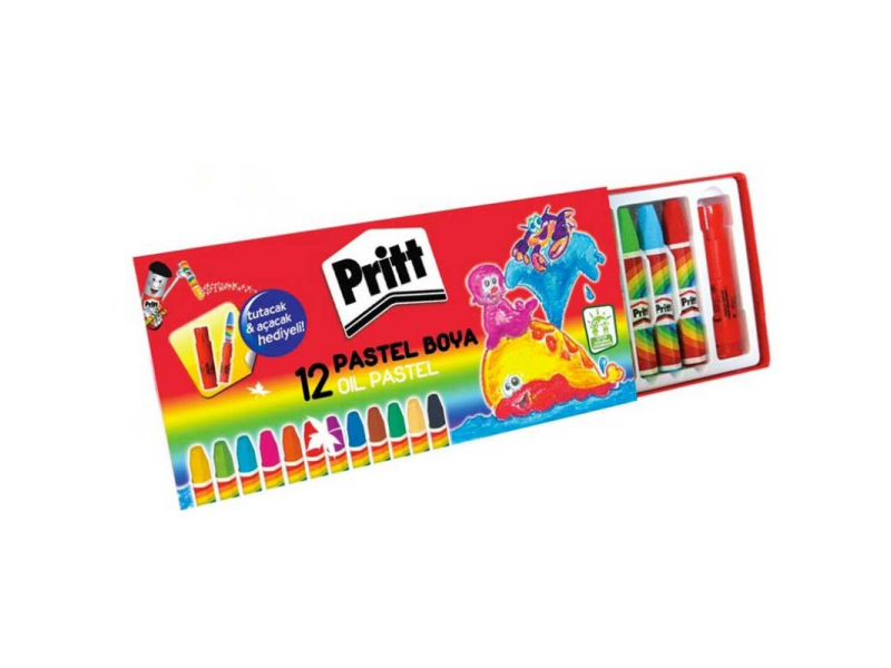 PRİTT 12 RENK PASTEL KARTON KUTU 1048061