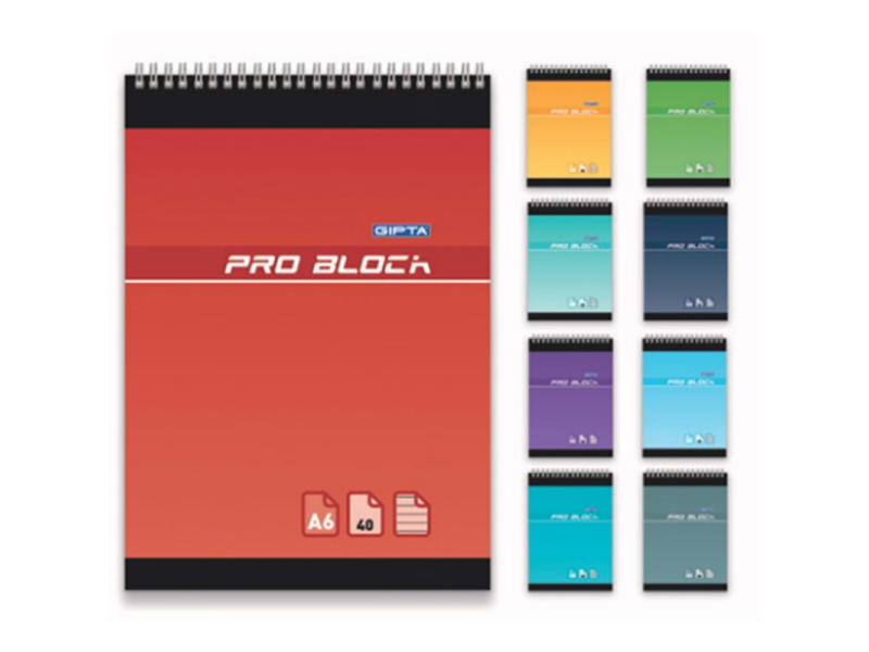 GIPTA PRO BLOCK SPR A6 40 YP KARELİ BLOKNOT 1499 GIPTA PRO BLOCK SPR A6 40 YP KARELİ BLOKNOT 1499