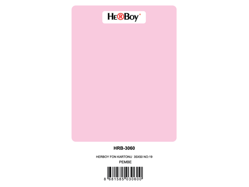 HERBOY FON KARTONU 35X50 NO:19 PEMBE 100 LÜ HRB-3060 HERBOY FON KARTONU 35X50 NO:19 PEMBE 100 LÜ HRB-3060