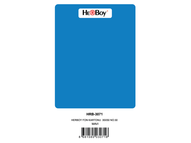 HERBOY FON KARTONU 35X50 NO:30 KOYU MAVİ 100 LÜ HRB-3071 HERBOY FON KARTONU 35X50 NO:30 KOYU MAVİ 100 LÜ HRB-3071