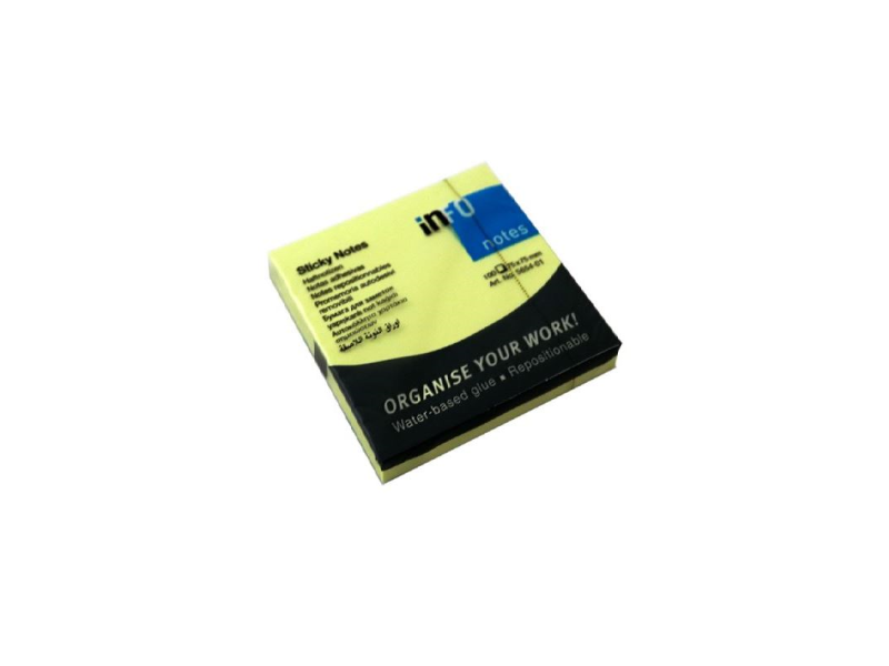 INFO NOTES 75x75 SARI POSTİT 100 yp 565401 INFO NOTES 75x75 SARI POSTİT 100 yp 565401