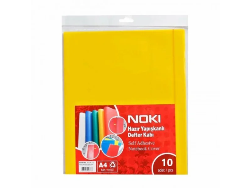 NOKİ A4 HAZIR DEFTER KABI SARI 10 LU 60163-10 NOKİ A4 HAZIR DEFTER KABI SARI 10 LU 60163-10