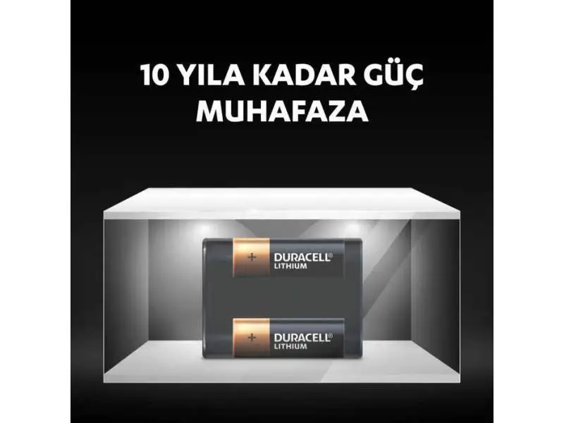 Duracell 2CR5/DL245 6V Lıthıum Pil 1'li Duracell 2CR5/DL245 6V Lıthıum Pil 1'li