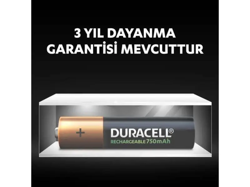 Duracell 750 Mah Şarjlı İnce Pil 2'li Duracell 750 Mah Şarjlı İnce Pil 2'li