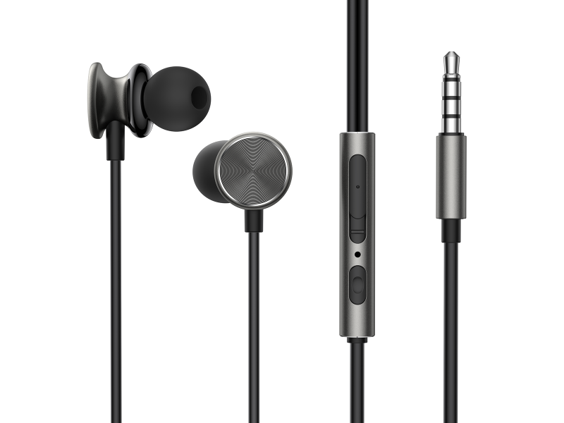JOYROOM JR-EW03 IN-EAR METAL WIRED EARBUDS-DARK GRAY JOYROOM JR-EW03 IN-EAR METAL WIRED EARBUDS-DARK GRAY