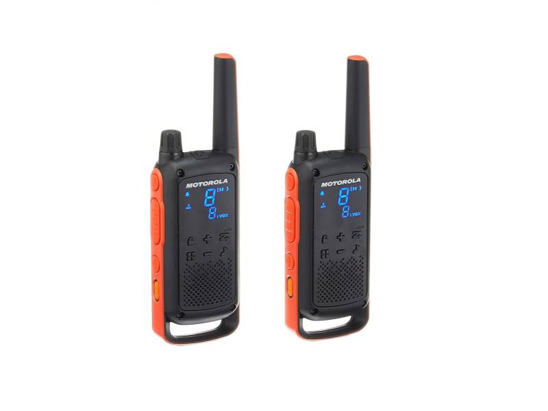 MOTOROLA T82 TELSİZ İKİLİ SET SİYAH KIRMIZI