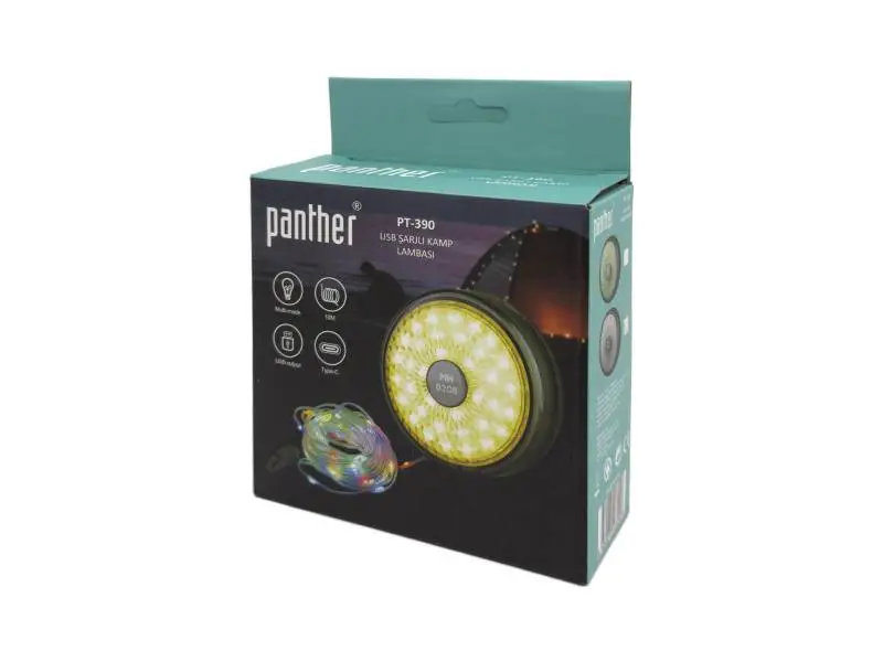 PANTHER PT-390 USB ŞARJLI KAMP LAMBASI PANTHER PT-390 USB ŞARJLI KAMP LAMBASI