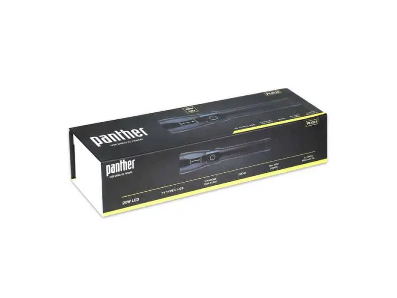 PANTHER PT-4113 USB ŞARJLI EL FENERİ PANTHER PT-4113 USB ŞARJLI EL FENERİ