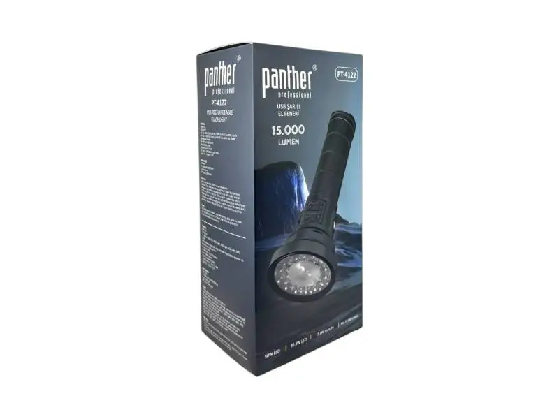 PANTHER PT-4122 USB ŞARJLI EL FENERİ PANTHER PT-4122 USB ŞARJLI EL FENERİ