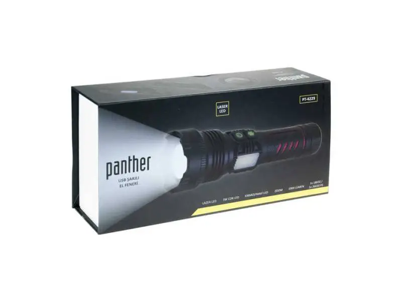 PANTHER PT-4229 USB ŞARJLI EL FENERİ PANTHER PT-4229 USB ŞARJLI EL FENERİ