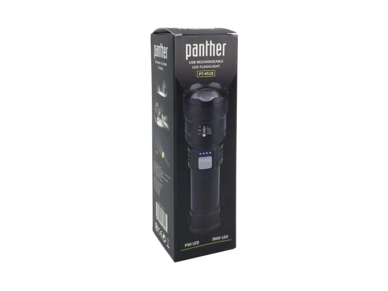 PANTHER PT-4518 USB ŞARJLI EL FENERİ PANTHER PT-4518 USB ŞARJLI EL FENERİ