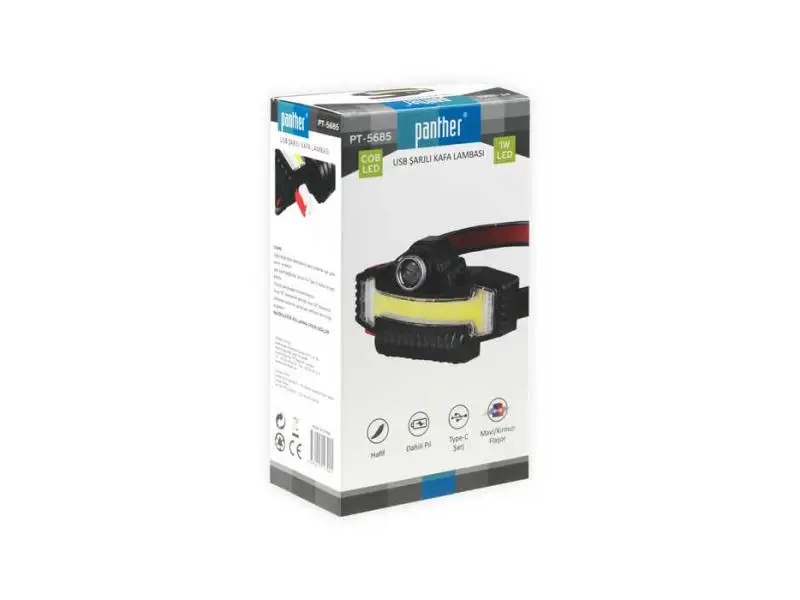 PANTHER PT-5685 USB ŞARJLI KAFA LAMBASI PANTHER PT-5685 USB ŞARJLI KAFA LAMBASI