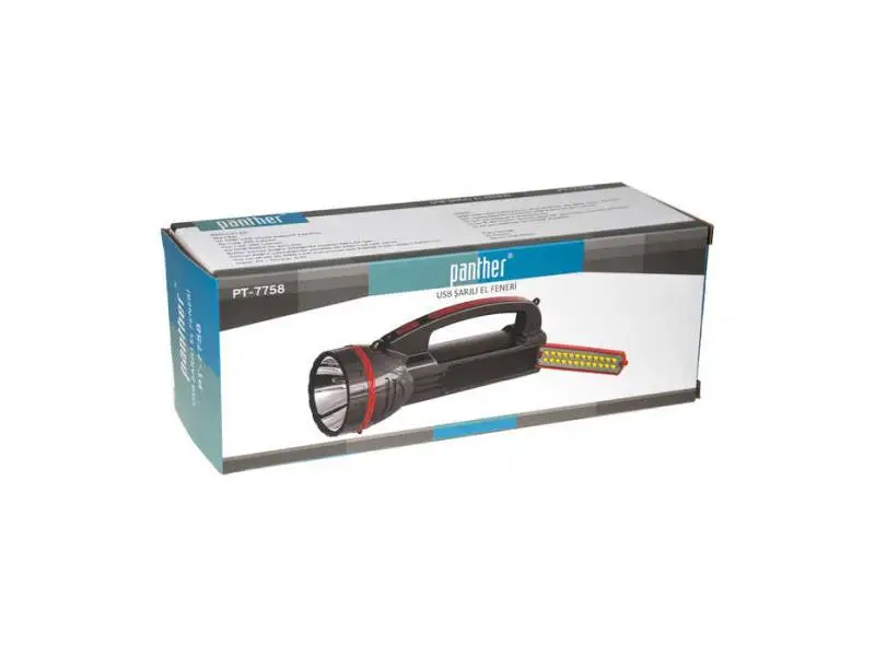 PANTHER PT-7758 USB ŞARJLI SPOT FENER PANTHER PT-7758 USB ŞARJLI SPOT FENER