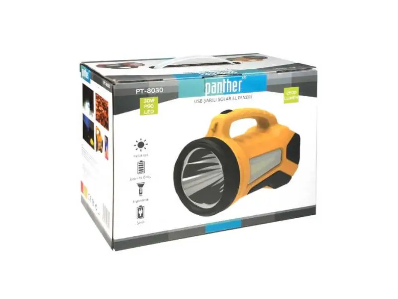 PANTHER PT-8030 USB ŞARJLI SPOT FENER PANTHER PT-8030 USB ŞARJLI SPOT FENER