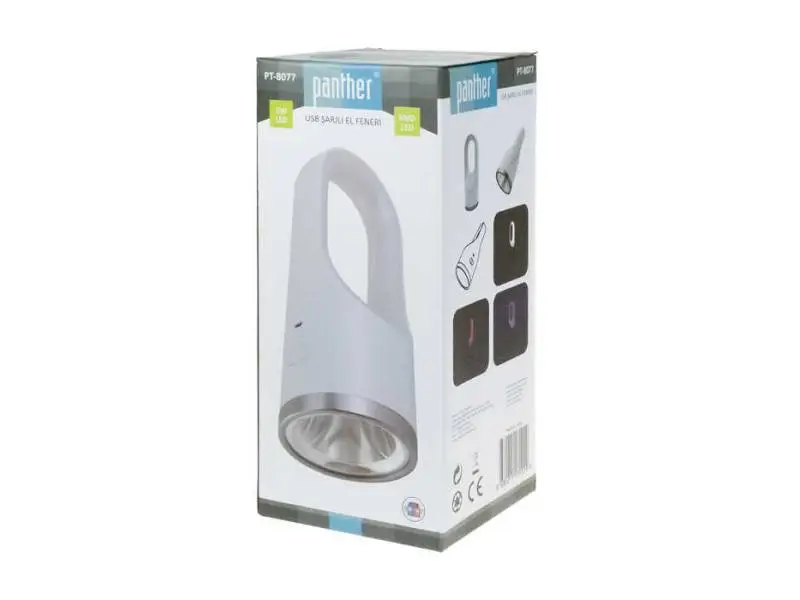 PANTHER PT-8077 USB ŞARJLI EL FENERİ PANTHER PT-8077 USB ŞARJLI EL FENERİ
