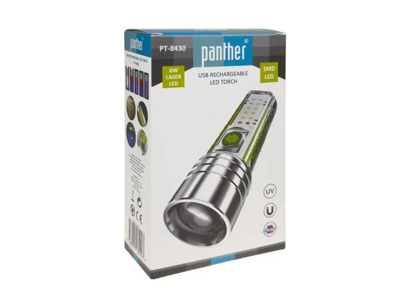 PANTHER PT-8430 USB ŞARJLI EL FENERİ PANTHER PT-8430 USB ŞARJLI EL FENERİ