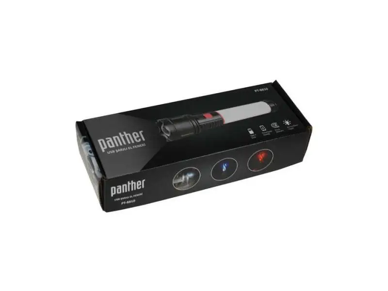 PANTHER PT-8810 USB ŞARJLI EL FENERİ PANTHER PT-8810 USB ŞARJLI EL FENERİ