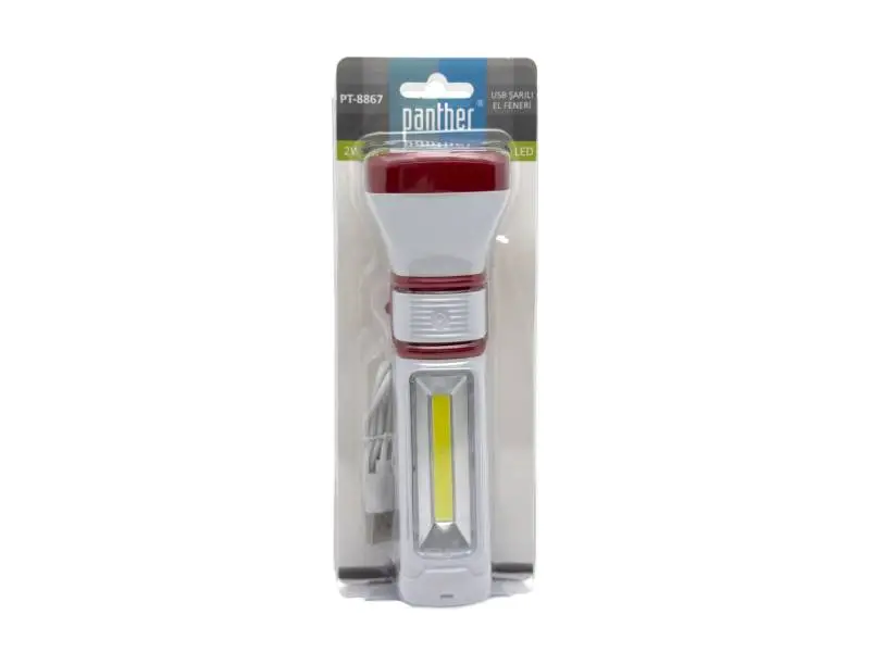 PANTHER PT-8867 USB ŞARJLI EL FENERİ PANTHER PT-8867 USB ŞARJLI EL FENERİ