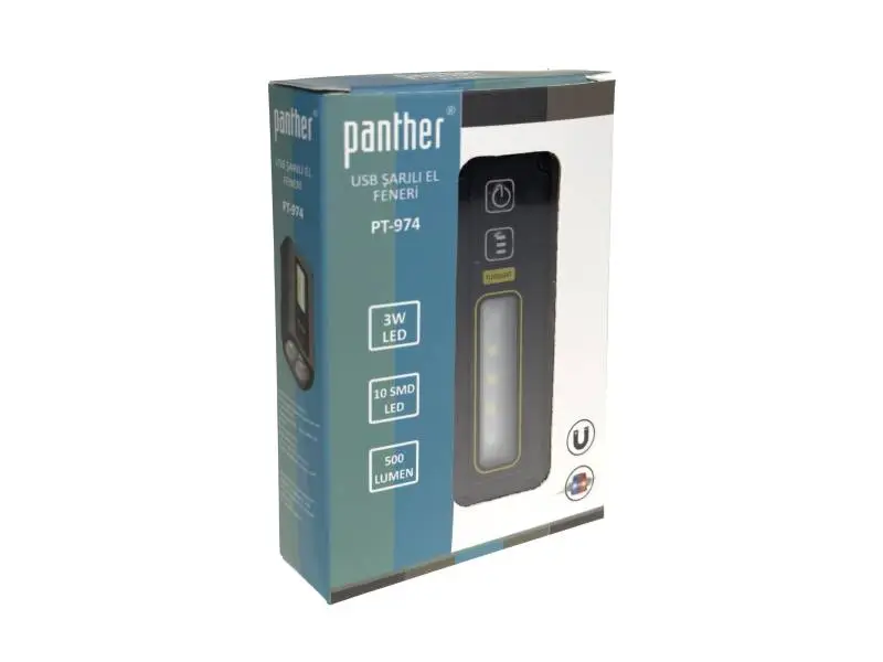 PANTHER PT-974 USB ŞARJLI EL FENERİ PANTHER PT-974 USB ŞARJLI EL FENERİ