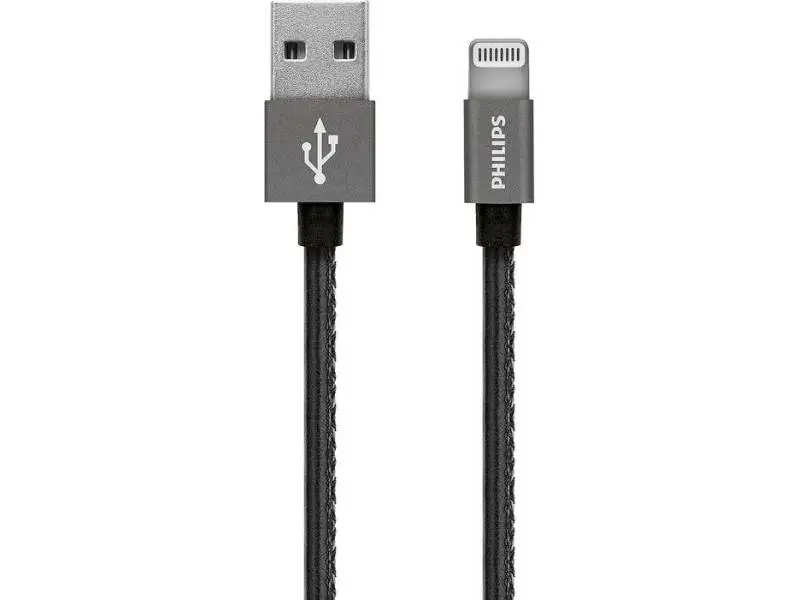 PHILIPS DLC2508B 1.2M LIGHTNING ÖRME MFI USB KABLO PHILIPS DLC2508B 1.2M LIGHTNING ÖRME MFI USB KABLO
