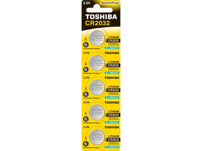 TOSHIBA CR 2032 LITHIUM 5Lİ PİL TOSHIBA CR 2032 LITHIUM 5Lİ PİL