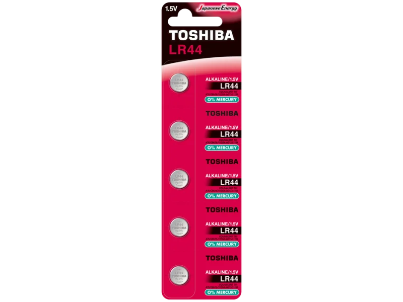 TOSHIBA LR44 ALKALİN PİL 5Lİ TOSHIBA LR44 ALKALİN PİL 5Lİ